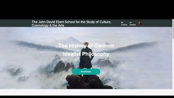 New Course on The History of German Idealism by John David Ebert