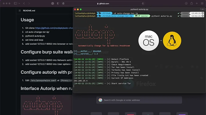 Automation change tor ip address | Basic Usage | Tor - Privoxy - Bypass Firewall Block Ip