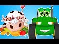 Songs For Kids - Tractor Jack Learning Numbers and Fruits with Animals