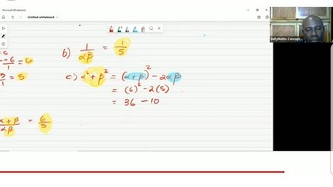 Sums and Products Of Roots: Alpha and Beta Add Maths #cxc #csec #maths #mathematics