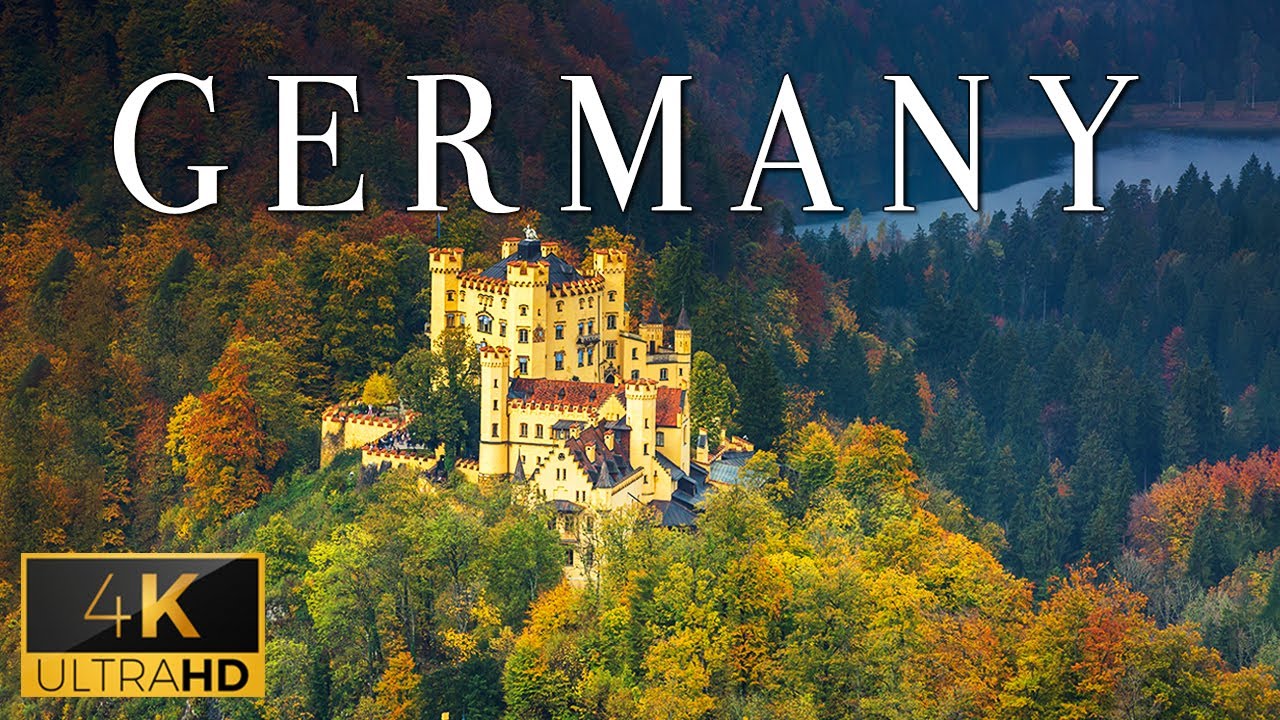 FLYING OVER GERMANY (4K UHD) – Calming Music With Wonderful Natural Landscapes To Relax In Lounge