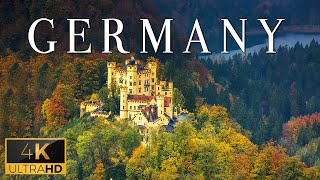 FLYING OVER GERMANY (4K UHD)  Calming Music With Wonderful Natural Landscapes To Relax In Lounge
