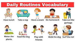 Basic phrasal verbs for kids | Daily use vocabulary with sentence | Learn English #phrasalverbs