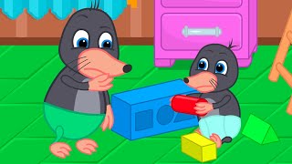 Benny Mole em Português Brasil  Vamos montar o quebracabeça Desenho Infantil