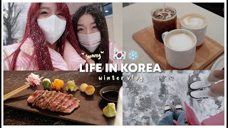 WINTER VLOG ❄️️ snowy day, cafe + IKEA shopping | Erna Limdaugh