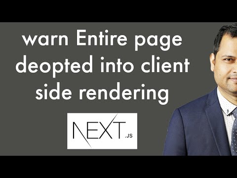 warn Entire page deopted into client side rendering | npm run build  | html id=  next error