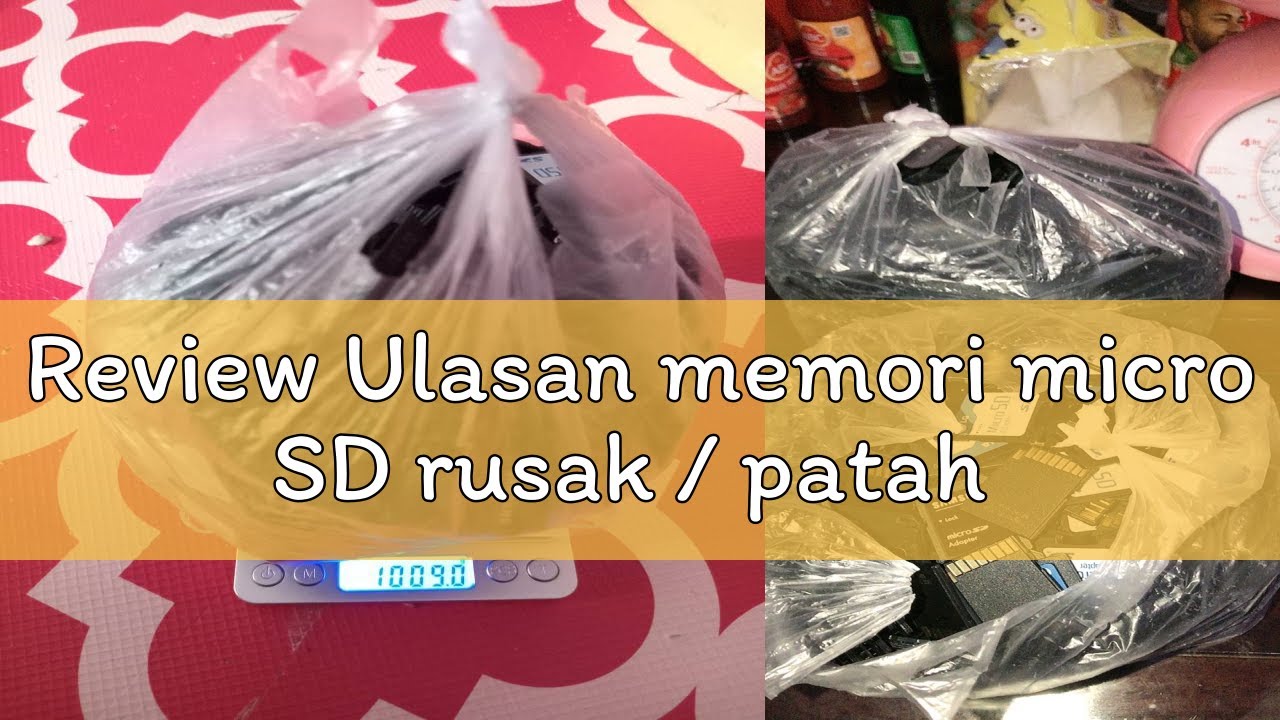Review Ulasan memori micro SD rusak / patah - YouTube