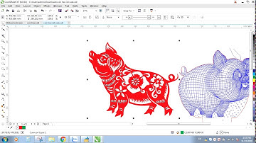 Tải File Khắc LaSer Miễn Phí ( Mẫu File Con Heo 3D - File Con Heo Hoa Văn ) Dùng lắp ghép làm đèn 3D