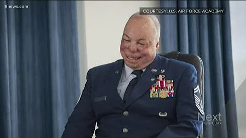 Senior Master Sergeant Israel Del Toro records mes...