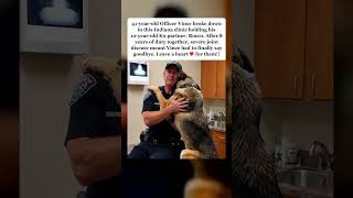 Police Officer Cries Saying Goodbye to K9 Partner of 8 Years 💔