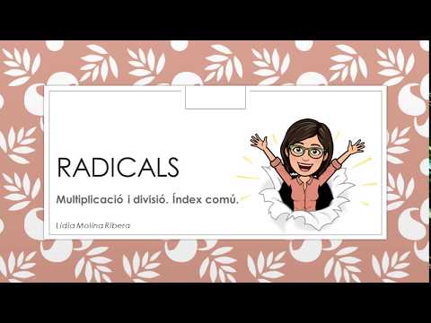 Vídeo: Es poden multiplicar radicals amb nombres diferents?