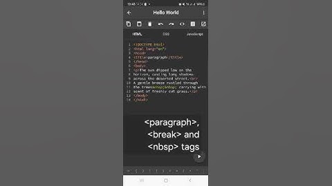 Paragraph tag in HTML😁😊😉