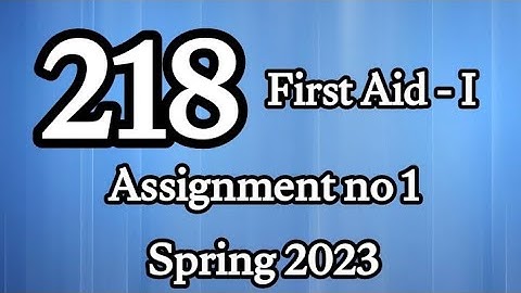AIOU Code 218 Solved Assignment No.1 Spring 2023 #aiou #aiousolveassignments