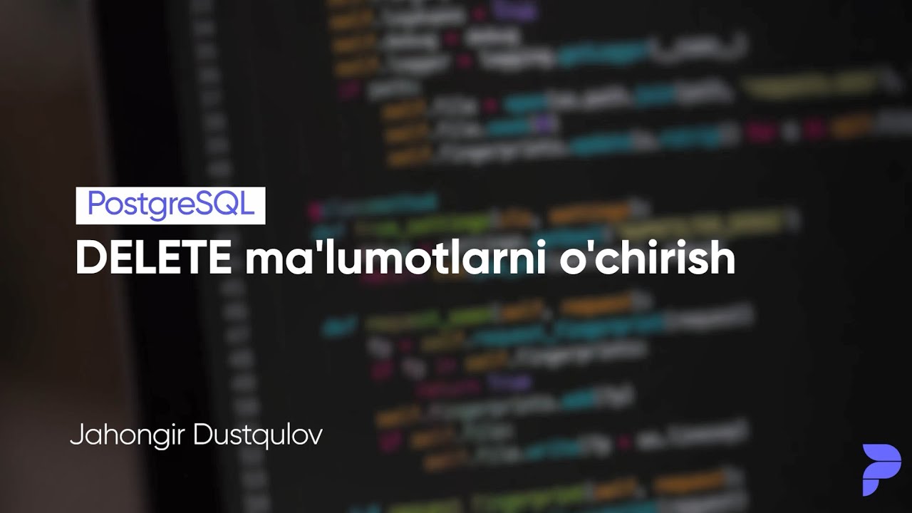 DELETE — ma'lumotlarni o'chirish