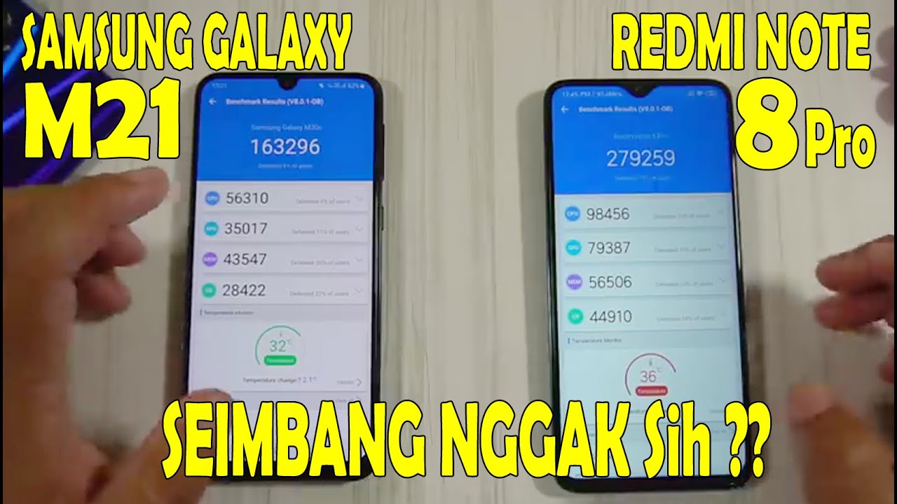 Samsung M21 Vs Redmi Note 8