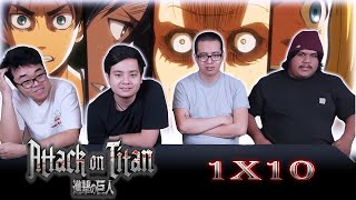 EREN IS AN ALLY! | Attack on Titan Episode 1x10 REACTION