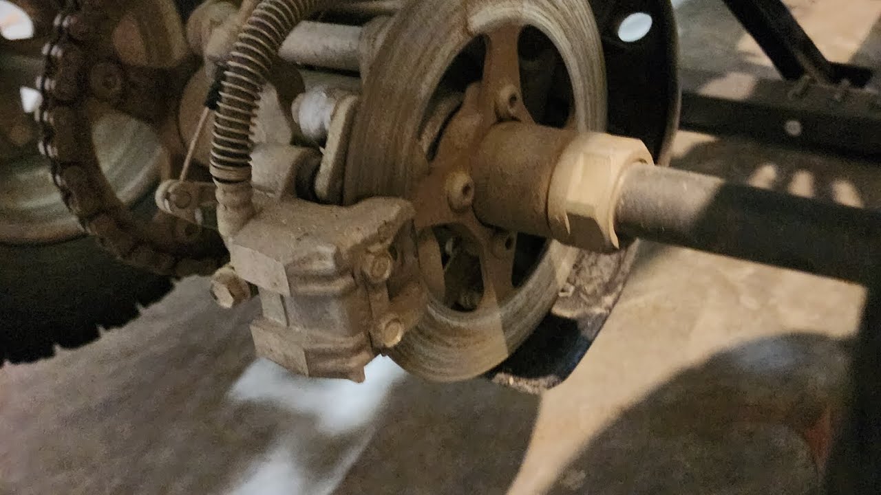 2004 350 Raptor Rear Rotor tip for removing yamaha raptor 350 rear rotor bolts. - YouTube