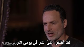 آندرو لينكولن ( ريك ) في حوار قصير بعد رحيله عن المسلسل