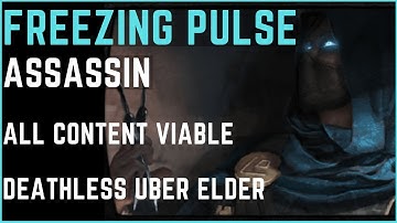 3.9 Freezing Pulse LL Assassin Build Showcase and Deathless Uber Elder Kill Path of Exile Metamorph