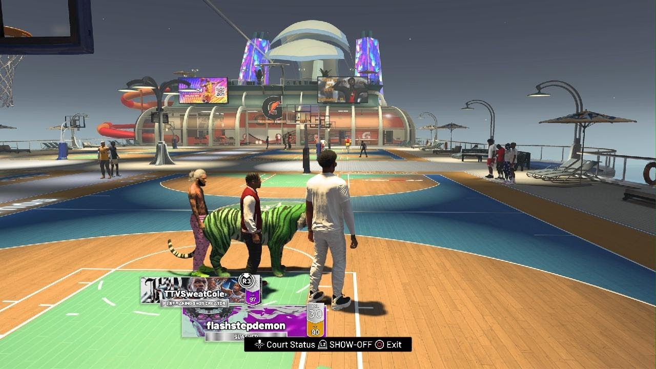 NBA 2K22_ Contact dunk in park - YouTube