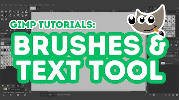 GIMP Tutorials: Using Paint Brush & Text Tool (Tagalog)