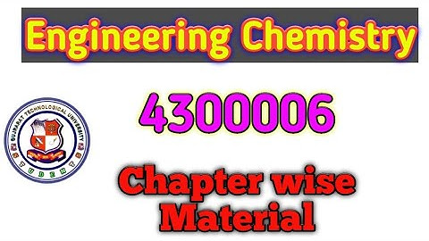 4300006 Engineering Chemistry MOST  IMPORTANT QUESTION BANK #gtu #engineering #gtu_exam