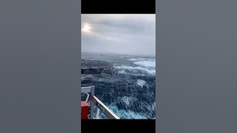 Did the Tidal Wave Almost Sink This Ship? #tidalwave #ship#shipescape#trending#shorts #ytshorts #yt