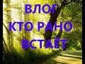 Влог. Кто рано встаёт тому Бог подаёт. Позитивный настрой. Болталка