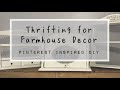 Thrifting for Farmhouse Decor Pinterest Inspired DIY Domestic Diva Challenge