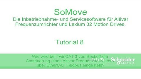Wie wird bei TwinCAT 3 von Beckoff die Ansteuerung eines Altivar Frequenzumrichters