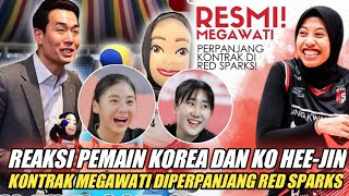 Reaksi Pemain Korea Dan Pelatih Ko Hee-jin Setelah Red Sparks Resmi Memperpanjang Kontrak Megawati