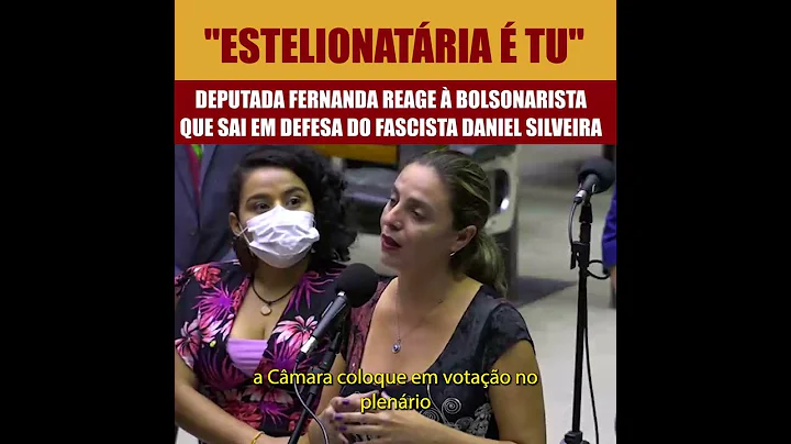 "Estelionatria  tu" - responde Fernanda a deputada...