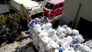 ゴミ収集車 回転板式 Garbage truck Japan 2017.5 ②