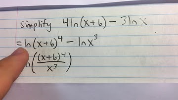 Combining a Logarithmic Expression (Example)