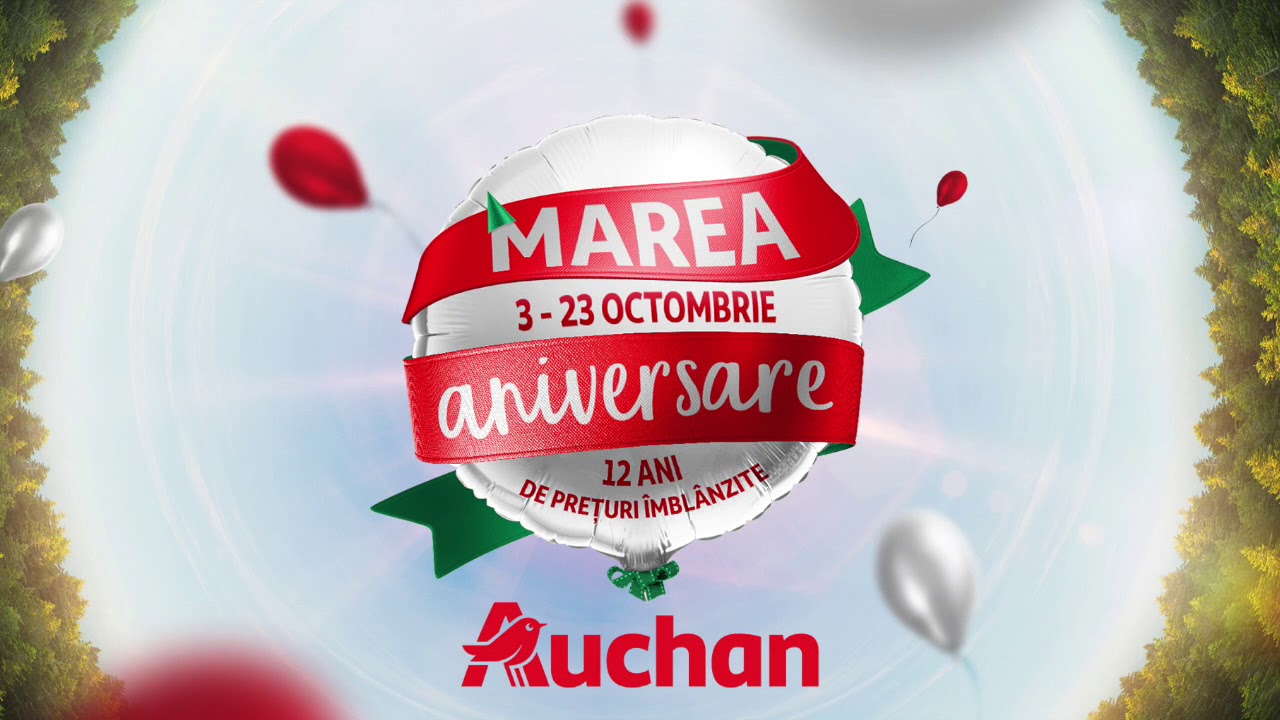 Marea aniversare Auchan video phone lyrics