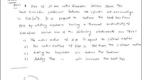 Heat Transfer Gate Questions Part 1