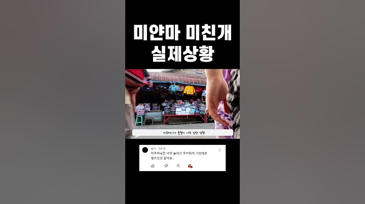 미얀마 여행중 미친개 목격한 여행유튜버 실제상황 #shorts