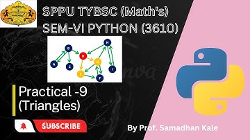 SPPU TYBSC SEM-VI Python Pract-9 (Triangles)