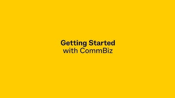 How to get started with CommBiz
