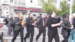 Toms memorial bagpipe procession