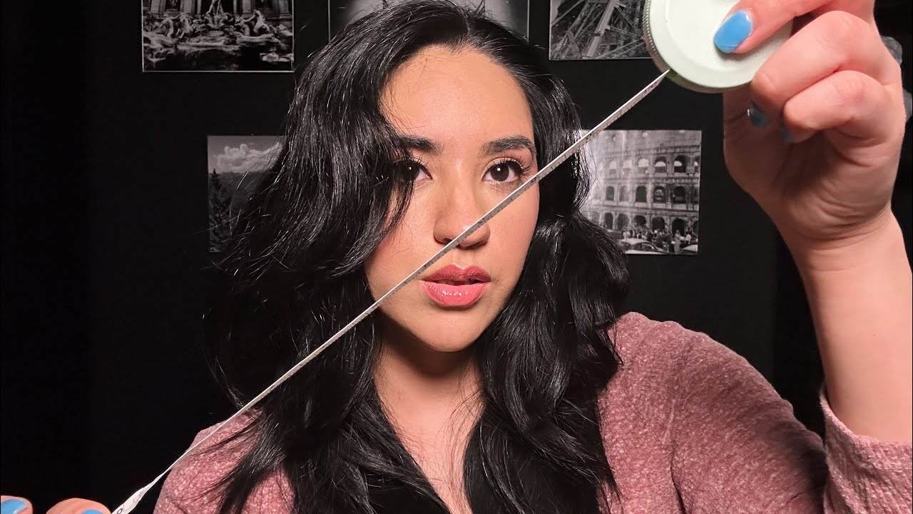 ASMR random measuring clicking sounds and mouth sounds - YouTube