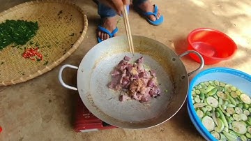 đặc sản Tây Nguyên,món lá mì cà đắng