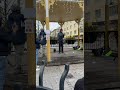 Manifestation i Luleå mot folkmord i Sudan - Socialistiskt Alternativ medverkar i manifestationen.