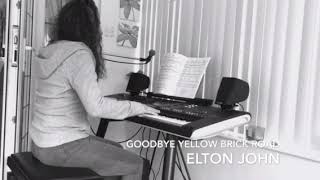 Video thumbnail of "Goodbye yellow brick road “Elton John” cover on Yamaha Genos"