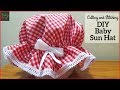 DIY baby Sun Hat Cutting and Stitching in Hindi/Urdu  (English Subtitle)