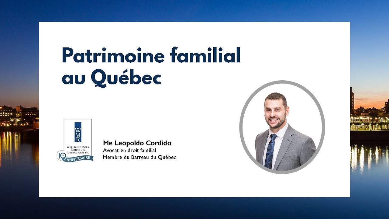 Patrimoine familial et partage de biens au Québec