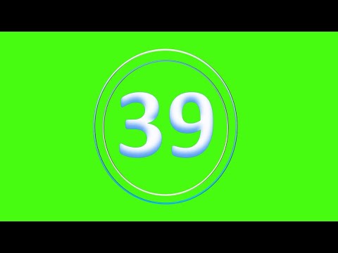 CountDown 39s - (Greenscreen, Sound Effect, No Copy Right)