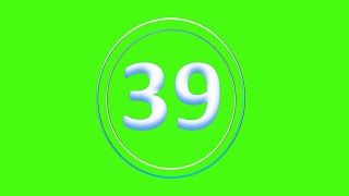 CountDown 39s - (Greenscreen, Sound Effect, No Copy Right)
