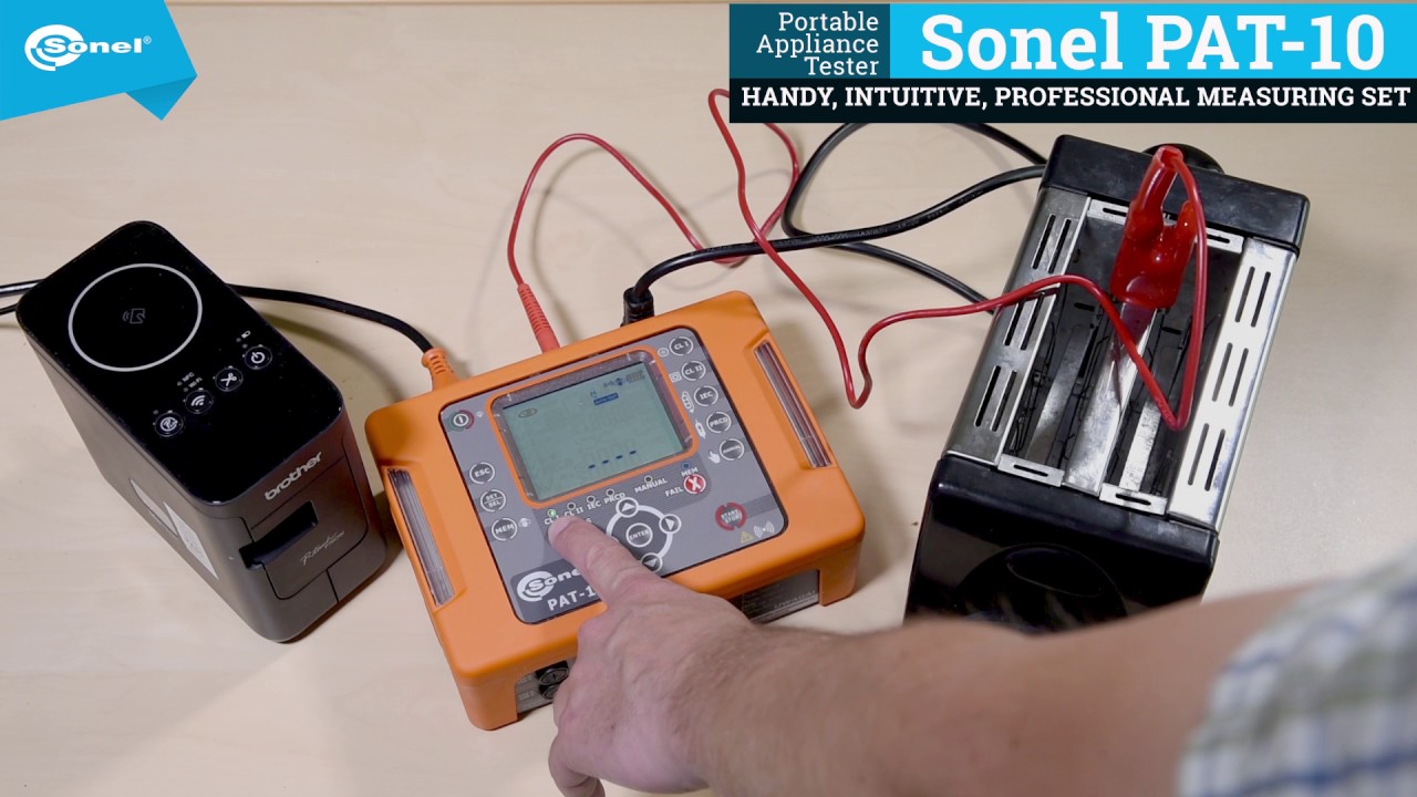 Class I device test - Sonel PAT-10 - YouTube