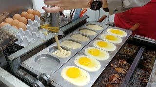 Orijinal Yumurta Ekmeği, Lezzetli Yumurta Bun, Waffle / K-GIDA / Kore Sokak Pazarı Yemekleri / Kore